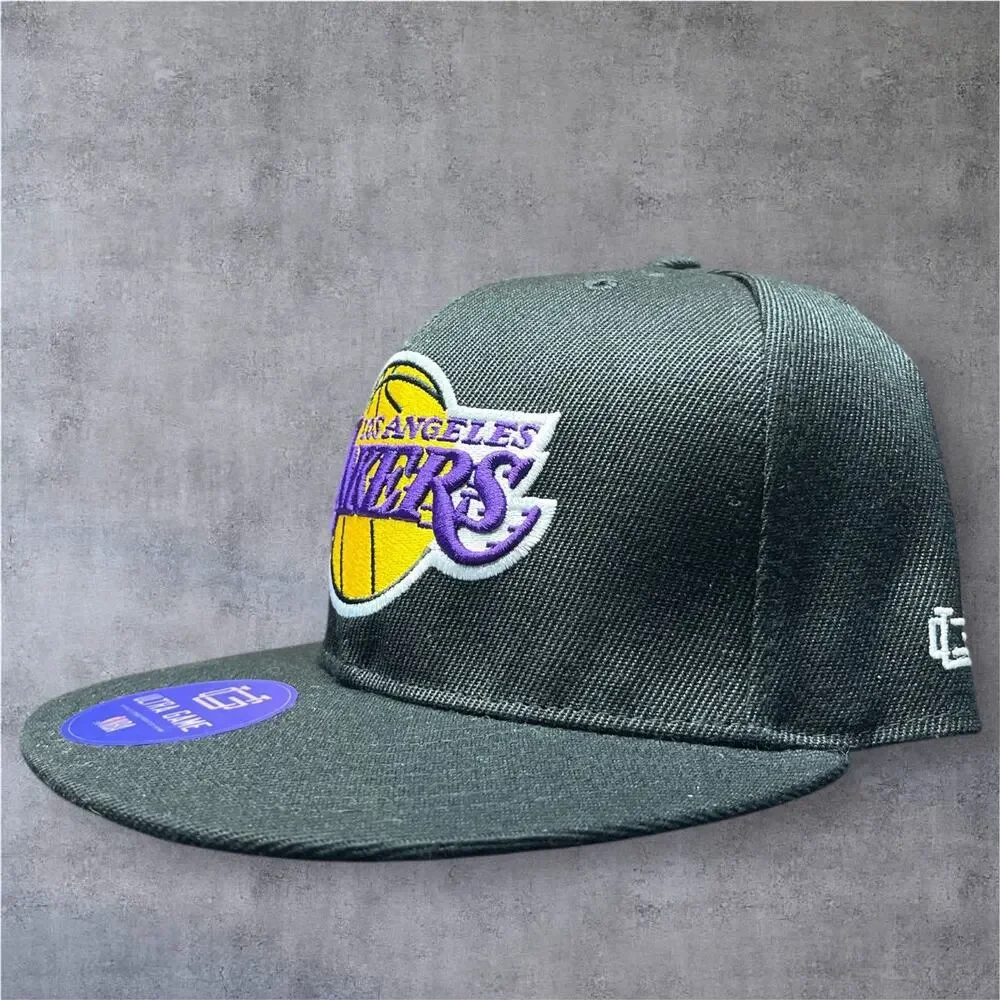 NBA LA Los Angeles Lakers Purple Black Ultra Game Men’s Snap Back Hat Cap NEW